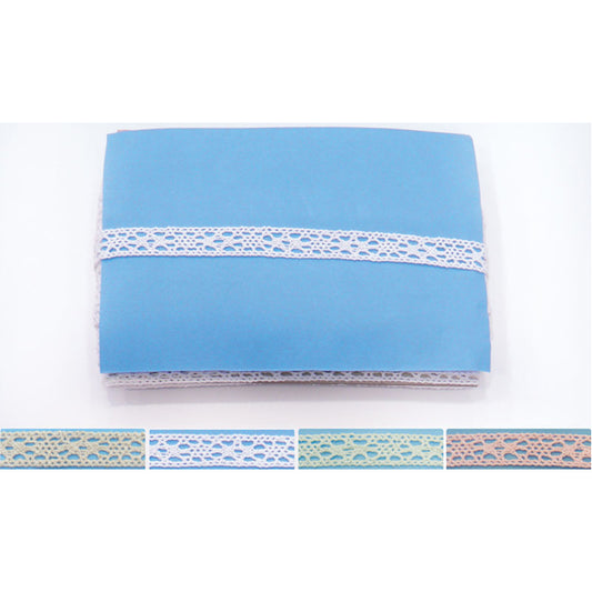 Κορδέλα δαντέλας βαμβακερή 1,2εκ, περίπου 18,2 μέτρα.