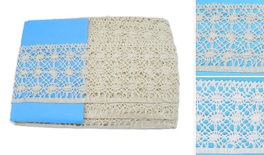 Κορδέλα δαντέλας βαμβακερή φαρδιά 11εκ