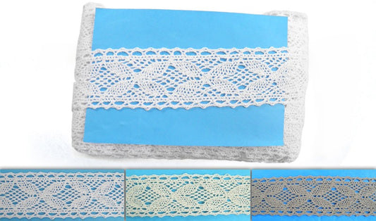 Κορδέλα δαντέλας βαμβακερή 4,5εκ